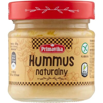Primavika Naturalny Humus 160g Bezglutenowy Wegetariański Wegan Primavika Naturalny Humus 160g Bezglutenowy Wegetariański Wegan