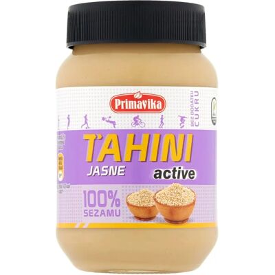 Primavika Tahini - Prażony sezam, Bez cukru, 460g - Tahini Primavika Tahini - Prażony sezam, Bez cukru, 460g - Tahini