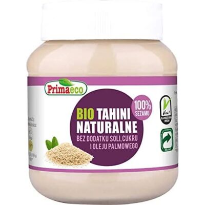 PRIMAECO Ekologiczne Tahini 350g - Naturalny Sezam PRIMAECO Ekologiczne Tahini 350g - Naturalny Sezam