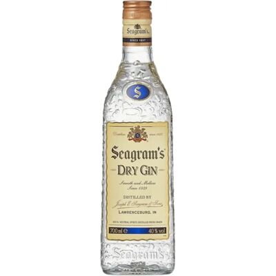 Seagram's Extra Dry Gin - 40% Vol. - 70cl - Herencia Canadiense Seagram's Extra Dry Gin - 40% Vol. - 70cl - Herencia Canadiense