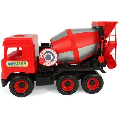 Wader Middle Truck Betonkeverő 43cm Rot - Spielzeugauto Wader Middle Truck Betonkeverő 43cm Rot - Spielzeugauto