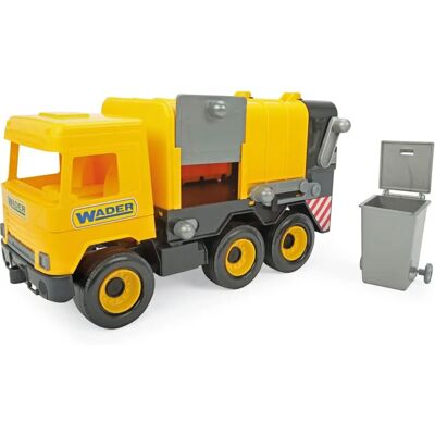 Wader Gelber Mittel-LKW Müllauto - Spielzeugfahrzeug Wader Gelber Mittel-LKW Müllauto - Spielzeugfahrzeug