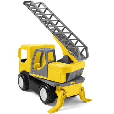 Wader Feuerwehrauto - Tech Truck, Gelb, Bewegliche Leiter - Feuerwehr Spielzeug Wader Feuerwehrauto - Tech Truck, Gelb, Bewegliche Leiter - Feuerwehr Spielzeug