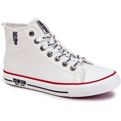 Big Star KK174345 Białe Zimowe Buty Męskie - Buty Big Star KK174345 Białe Zimowe Buty Męskie - Buty
