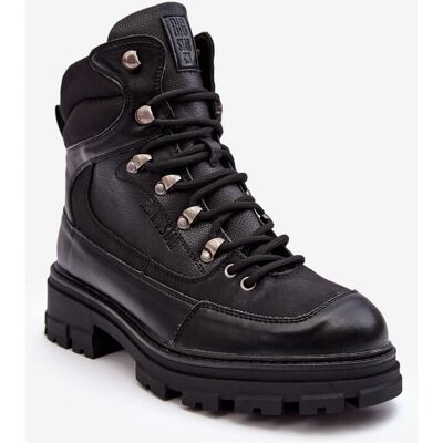 Big Star Shoes MM274663 Czarny but trekkingowy - Obuwie Big Star Shoes MM274663 Czarny but trekkingowy - Obuwie