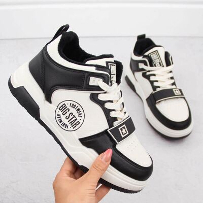 Big Star OO274A158 Czarnobiały Izolowane Buty Sportowe - Sneakers Big Star OO274A158 Czarnobiały Izolowane Buty Sportowe - Sneakers