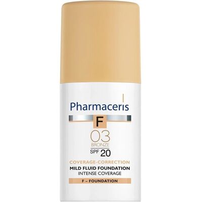 Pharmaceris F Bronze Foundation - Deckkraft, Zart, SPF 20, 30ml Pharmaceris F Bronze Foundation - Deckkraft, Zart, SPF 20, 30ml