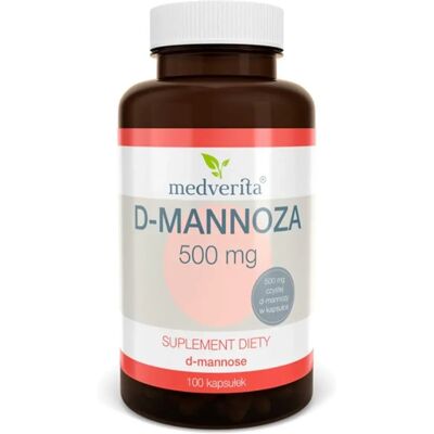 Medverita D-mannoza 500 mg - suplement - Zdrowie układu moczowego Medverita D-mannoza 500 mg - suplement - Zdrowie układu moczowego