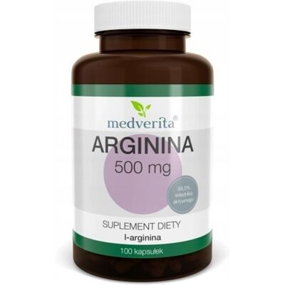 Medverita Arginine 500 mg - Nahrungsergänzung Medverita Arginine 500 mg - Nahrungsergänzung