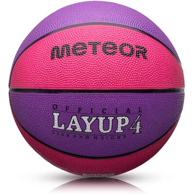 Meteor Layup 4 Vaaleanpunainen/Violette Koripallo Meteor Layup 4 Vaaleanpunainen/Violette Koripallo