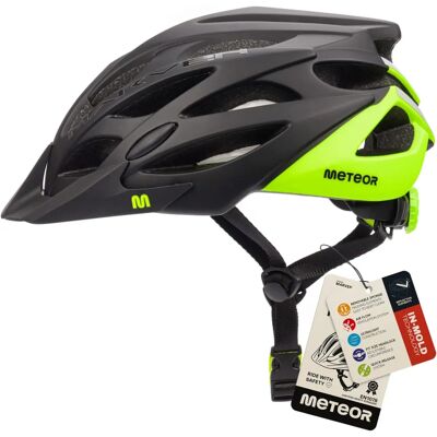 Meteor MARVEN - noir-vert - M - Casque vélo - Publicité Meteor MARVEN - noir-vert - M - Casque vélo - Publicité