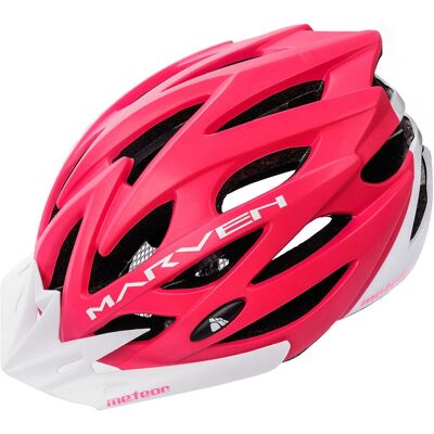 METEOR - MARVEN - pink-blanc - M - Casque de vélo - Publicité METEOR - MARVEN - pink-blanc - M - Casque de vélo - Publicité