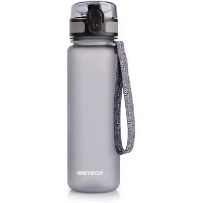 Meteor Tritan Sport Trinkflasche - 500ml - Grau Meteor Tritan Sport Trinkflasche - 500ml - Grau
