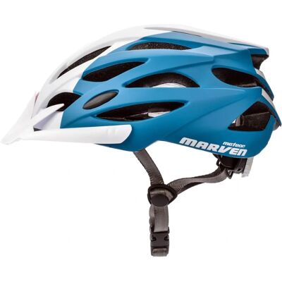 Kask rowerowy Meteor Marven - Rozmiar 58-61cm - Różowy/Biały/Morski - Bezpieczeństwo Kask rowerowy Meteor Marven - Rozmiar 58-61cm - Różowy/Biały/Morski - Bezpieczeństwo