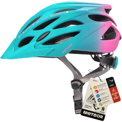 Kask rowerowy Meteor Marven 2 S - Niebieski/Różowy Kask rowerowy Meteor Marven 2 S - Niebieski/Różowy