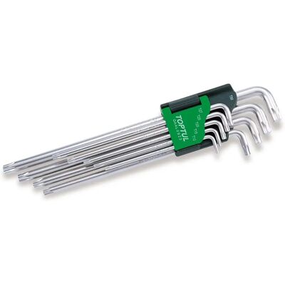 TOPTUL GAAL0923 - Set di cacciaviti Torx - T10 T50 - 9 pezzi TOPTUL GAAL0923 - Set di cacciaviti Torx - T10 T50 - 9 pezzi