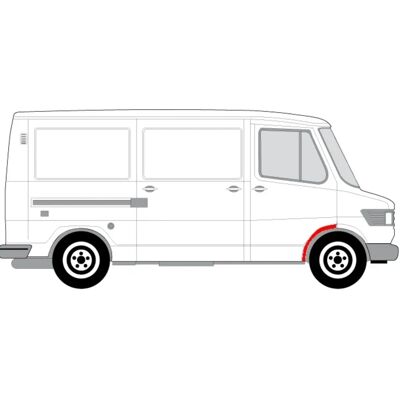 Mercedes-Benz T1 Van T1/TN Parafango anteriore destro Foglio di riparazione Mercedes-Benz T1 Van T1/TN Parafango anteriore destro Foglio di riparazione