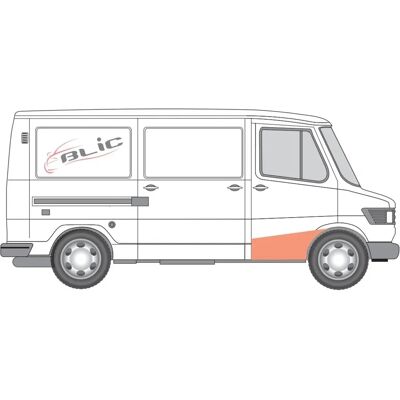 Mercedes-Benz T1/TN Höger Sidostepplatta - Fordon Mercedes-Benz T1/TN Höger Sidostepplatta - Fordon