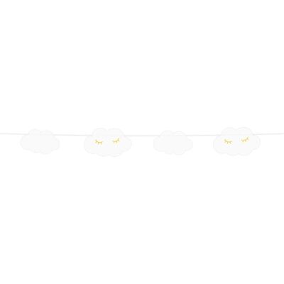 PartyDeco Wolken-Girlande - Partydekoration PartyDeco Wolken-Girlande - Partydekoration