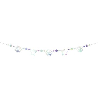 PartyDeco Mermaid Iridescent Garland - Party Decoration PartyDeco Mermaid Iridescent Garland - Party Decoration