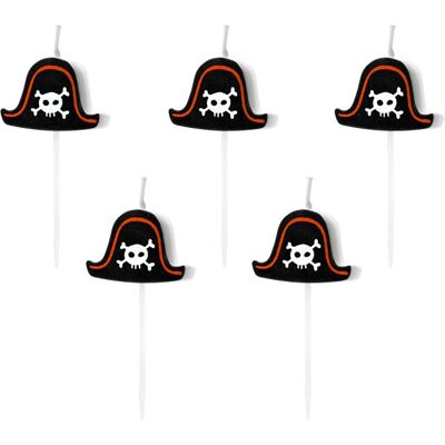 PartyDeco - SCS-3 - Chapeau pirate fête - 2 cm - bougie gâteau - Publicité PartyDeco - SCS-3 - Chapeau pirate fête - 2 cm - bougie gâteau - Publicité