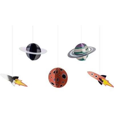Jadeo Space Adventure Cardboard Party Decorations - 5 pcs Jadeo Space Adventure Cardboard Party Decorations - 5 pcs