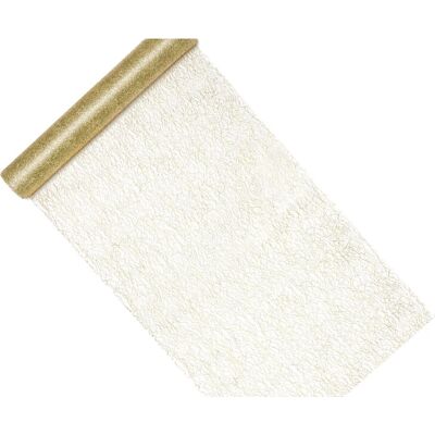 PartyDeco Gold Mesh-Band - Dekorativ 24 Stück 9m PartyDeco Gold Mesh-Band - Dekorativ 24 Stück 9m