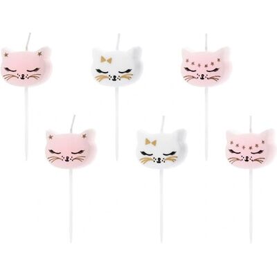 Velas de Bolo PartyDeco - Rosa, Branco, Dourado - 6 pcs Velas de Bolo PartyDeco - Rosa, Branco, Dourado - 6 pcs