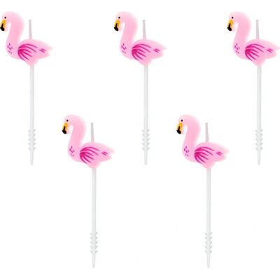 PartyDeco SCS-8 Pink Flamingo Kerze - Kerze/Sparkler PartyDeco SCS-8 Pink Flamingo Kerze - Kerze/Sparkler
