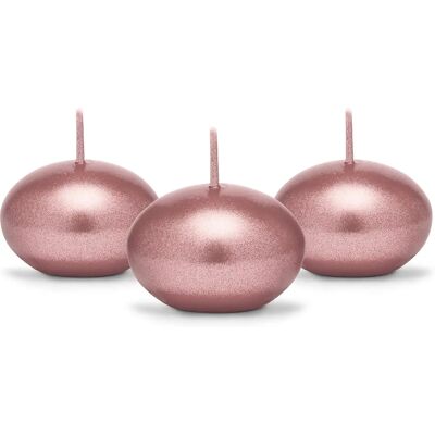 Pricenet Rose Gold Schwimmkerze, metallic, 4cm Pricenet Rose Gold Schwimmkerze, metallic, 4cm