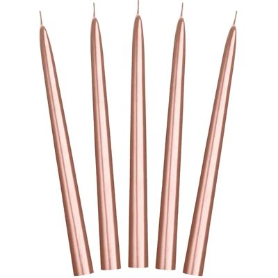 Pricenet Roségold Konische Kerzen - 24cm 10er Set Pricenet Roségold Konische Kerzen - 24cm 10er Set