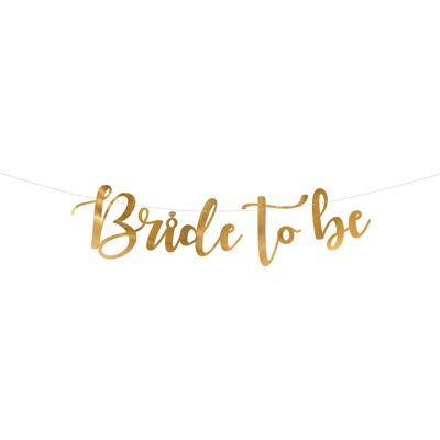 PartyDeco Gold Bride to Be Girlande - Girlande PartyDeco Gold Bride to Be Girlande - Girlande