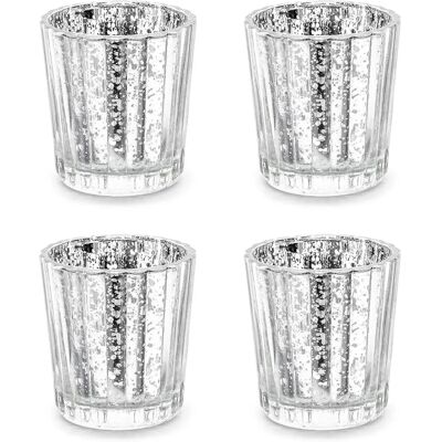 Support de bougie argenté Pricenet - 6cm - Publicité Support de bougie argenté Pricenet - 6cm - Publicité