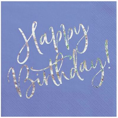 Pricenet Navy Blue Happy Birthday Servietten - 33x33cm 20 Stück Pricenet Navy Blue Happy Birthday Servietten - 33x33cm 20 Stück