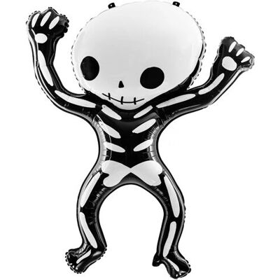 PartyDeco Skelett-Folienballon - Halloween Dekoration PartyDeco Skelett-Folienballon - Halloween Dekoration