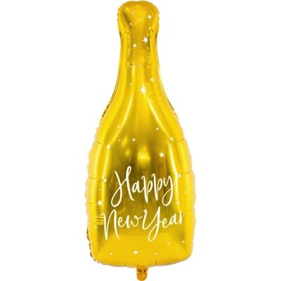 PartyDeco FB54M-019-KARTON Gold Frohes Neues Jahr Party Dekoration Ballon PartyDeco FB54M-019-KARTON Gold Frohes Neues Jahr Party Dekoration Ballon
