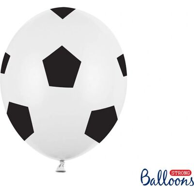 PartyDeco - SB14P-299-008B-6 - Schwarz/Weiß - Spielballon PartyDeco - SB14P-299-008B-6 - Schwarz/Weiß - Spielballon
