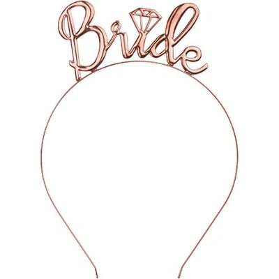 PartyDeco Roségold Braut-Stirnband - Partydekoration PartyDeco Roségold Braut-Stirnband - Partydekoration