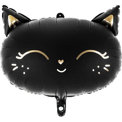 PartyDeco Schwarzer Katzenfolienballon - Halloween Dekoration PartyDeco Schwarzer Katzenfolienballon - Halloween Dekoration