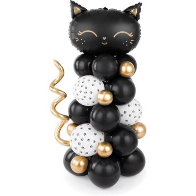 PartyDeco GBN11 Schwarze Katze Ballonbouquet - Partydekoration PartyDeco GBN11 Schwarze Katze Ballonbouquet - Partydekoration