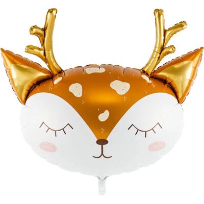 PartyDeco FB101-KARTON Hirsch Gesicht Ballon - Party Dekoration PartyDeco FB101-KARTON Hirsch Gesicht Ballon - Party Dekoration