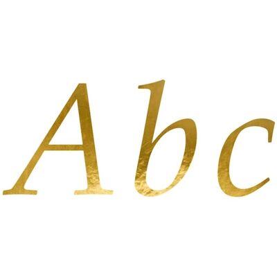 Partydeco Goldene Buchstabenaufkleber - Party Typ Partydeco Goldene Buchstabenaufkleber - Party Typ