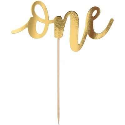 Pricenet Topper de Bolo Dourado 19cm - Cake topper Pricenet Topper de Bolo Dourado 19cm - Cake topper