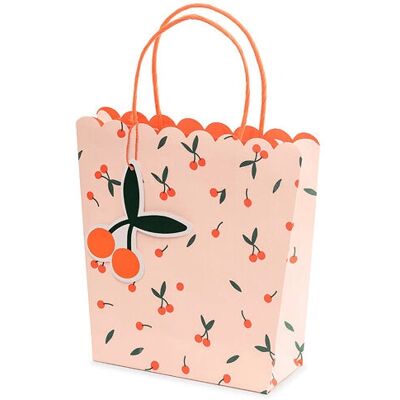 Pricenet Kirschen Geschenktaschen - Geschenkbeutel, 22x23x8cm, Rosa Pricenet Kirschen Geschenktaschen - Geschenkbeutel, 22x23x8cm, Rosa