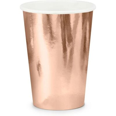 PartyDeco KPP35-019R-EU1 Bicchiere di carta oro rosa - 6 pezzi 220ml PartyDeco KPP35-019R-EU1 Bicchiere di carta oro rosa - 6 pezzi 220ml