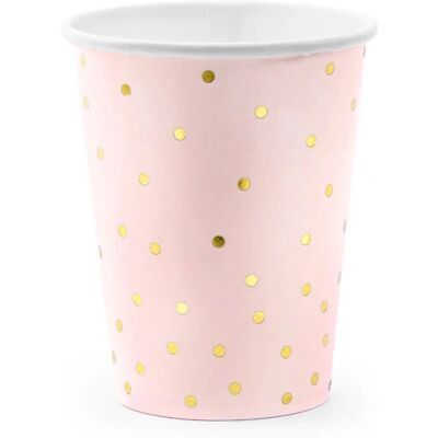 PartyDeco KPP50-081J-EU1 Hellrosa Papier Einwegbecher - 6 Stück PartyDeco KPP50-081J-EU1 Hellrosa Papier Einwegbecher - 6 Stück