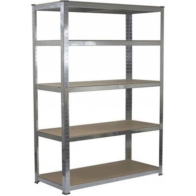Viking Choice Polička - s 5 policemi - 180x90x40 cm - šedá Viking Choice Polička - s 5 policemi - 180x90x40 cm - šedá
