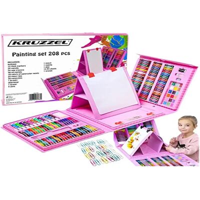 Maaleo Pink Malset - 208 Teile Kinderkunstset Maaleo Pink Malset - 208 Teile Kinderkunstset