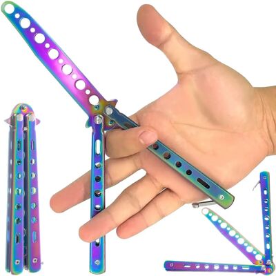 Malatec - Rainbow Training - Rainbow - Metal - Noż motyl Malatec - Rainbow Training - Rainbow - Metal - Noż motyl