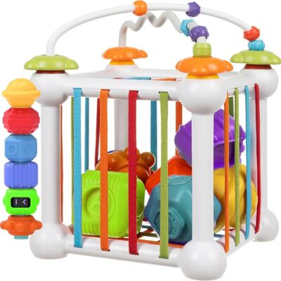 Kruzzel 20377 Kostka sensoryczna - Zabawka edukacyjna dla małych dzieci Kruzzel 20377 Kostka sensoryczna - Zabawka edukacyjna dla małych dzieci